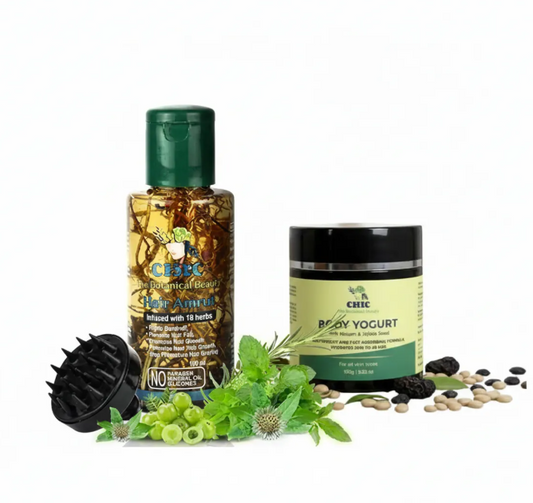 Body Yogurt Moisturizer With Kokum And Jojoba Seeds And Herbal Hair Oil With Comb