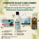 Chic Botanical Hair Spa Ritual Combo | Keratin Shampoo, Spa Conditioner, Herbal Hair Oil + Scalp Massager