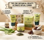 Chic Botanical Beauty Ultimate Bodycare Ritual Combo | Pigmentation Repair + Body Yogurt + Face & Body Scrub + D-Tan Clay Pack
