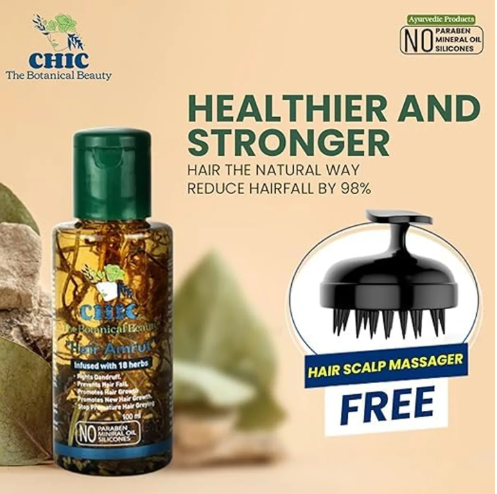 Herbal Hair Oil With Comb Pack Of 2
