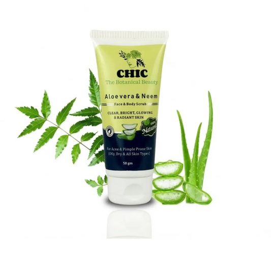 Aloe Vera And Neem Face And Body Scrub Pack Of 2