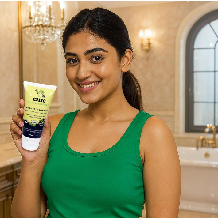 Aloe Vera And Neem Face And Body Scrub Pack Of 2
