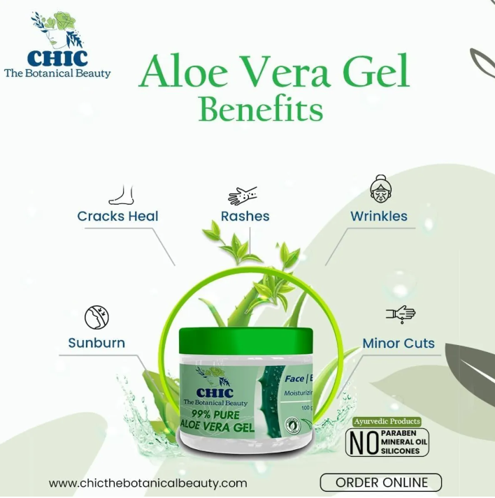 Aloe Vera And Neem Face And Body Scrub With Aloe Vera Gel Combo
