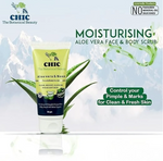Aloe Vera And Neem Face And Body Scrub With Aloe Vera Gel Combo