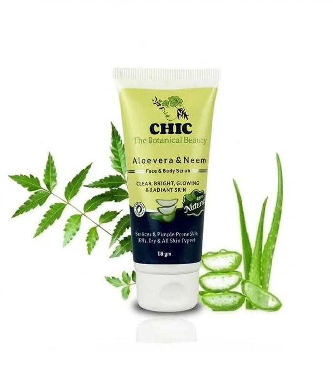 Aloe Vera And Neem Face And Body Scrub