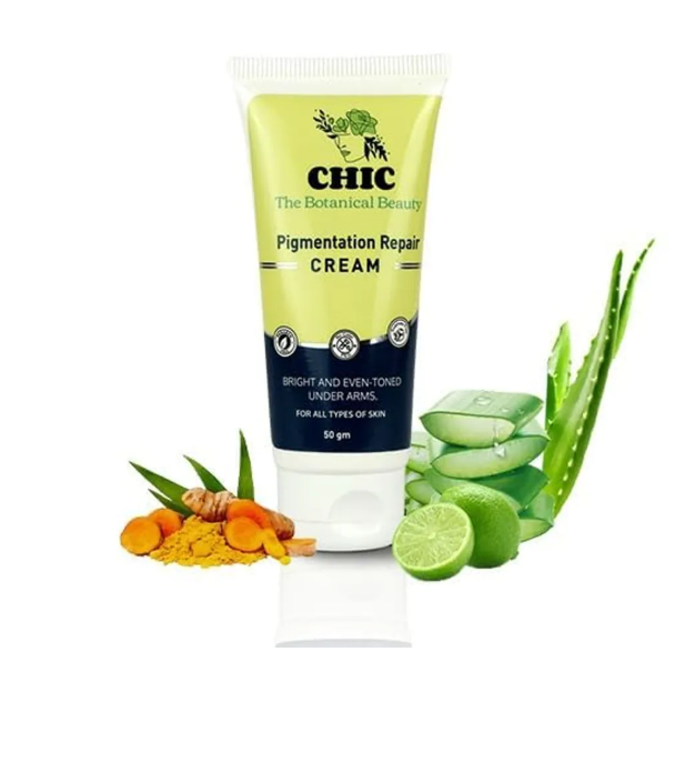 Natural Pigmentation Repair Cream And Herbal Hair Oil With Comb Combo Set Pack Of 2
