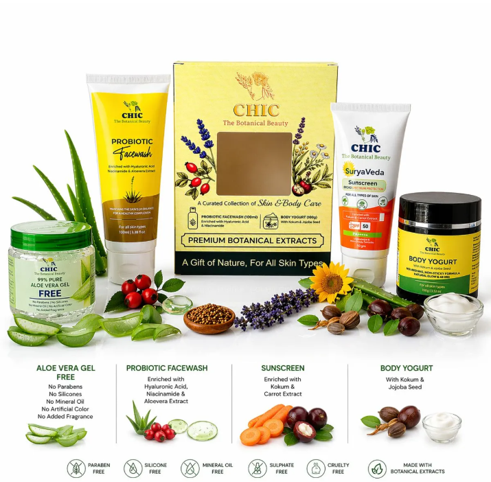 CHIC Luxury Botanical Beauty Hamper | Perfect Skincare Gift Set