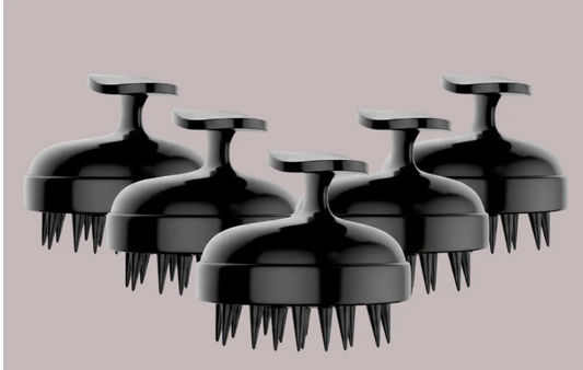 Black Premium Plastic Head Massager Pack Of 5