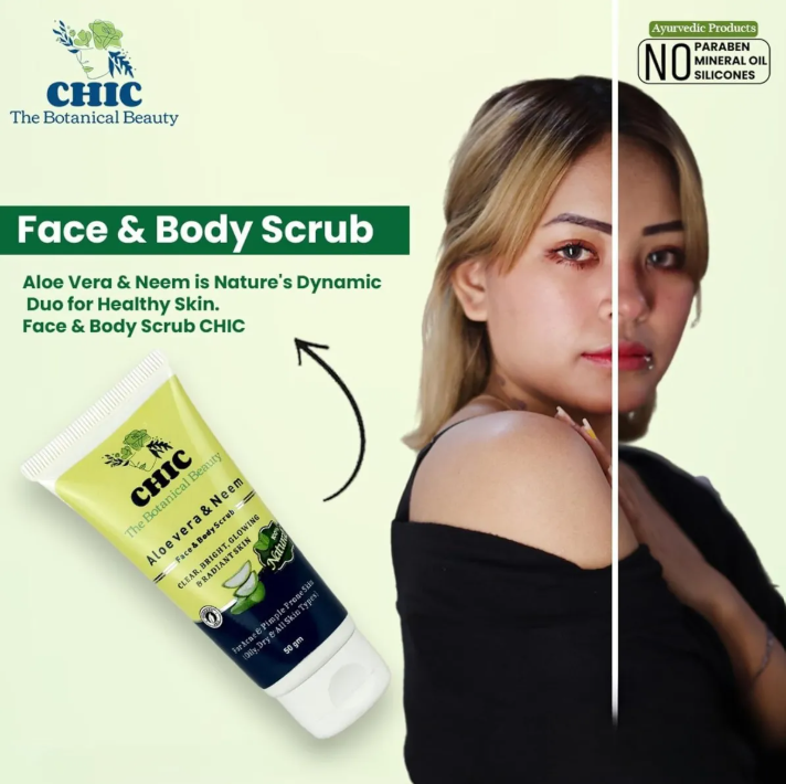 Pigmentation Repair Cream and Aloe Vera Neem Scrub Combo